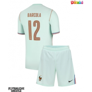 Francie Bradley Barcola #12 Dětské Venkovní dres komplet MS 2026 Krátký Rukáv (+ trenýrky)